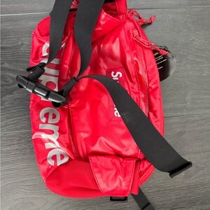 Supreme Bold Red Belt Bag